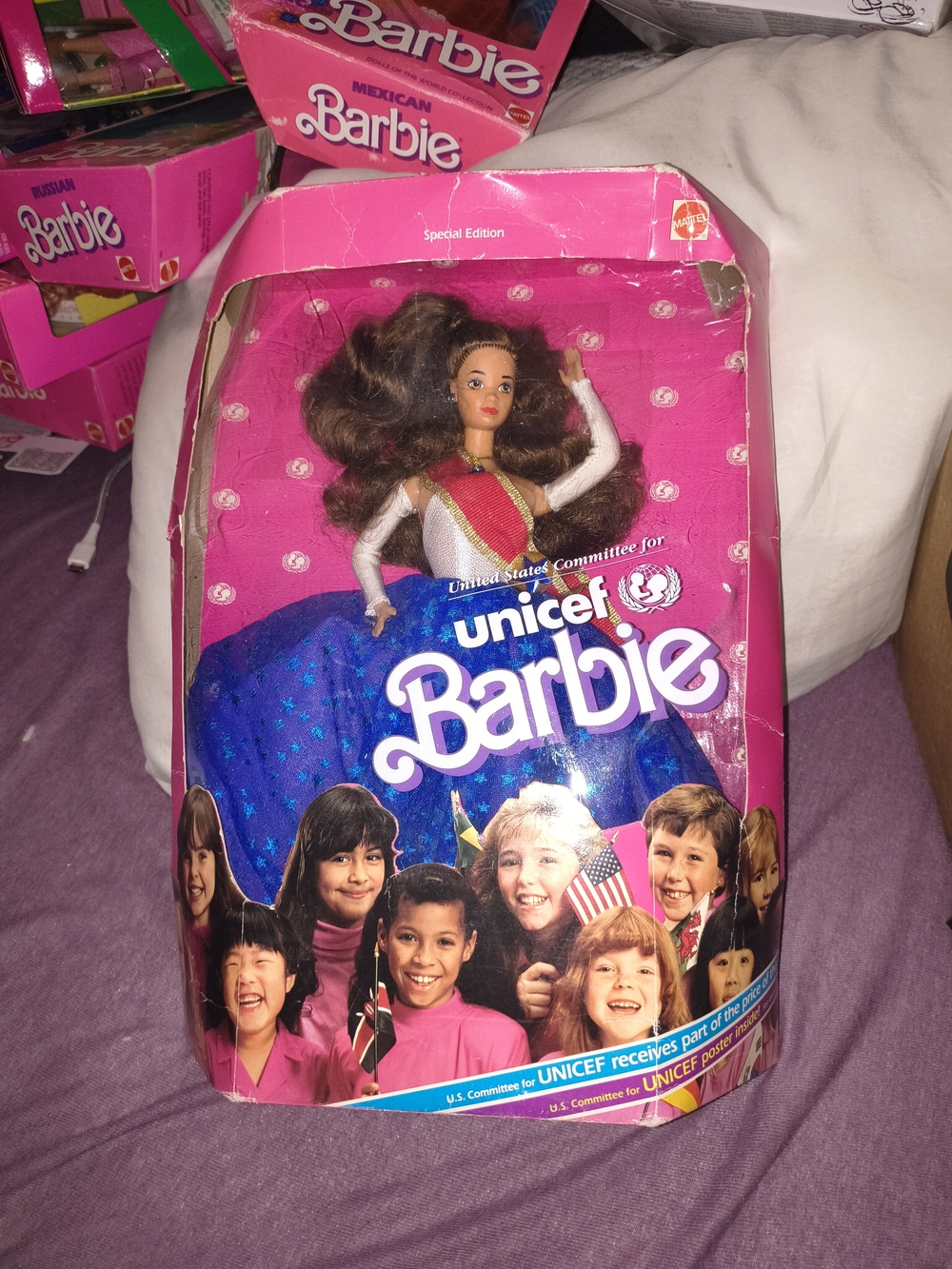 UNICEF Barbie Special Edition Doll - Blue & Pink Dress